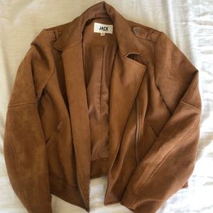 Brown suede jacket